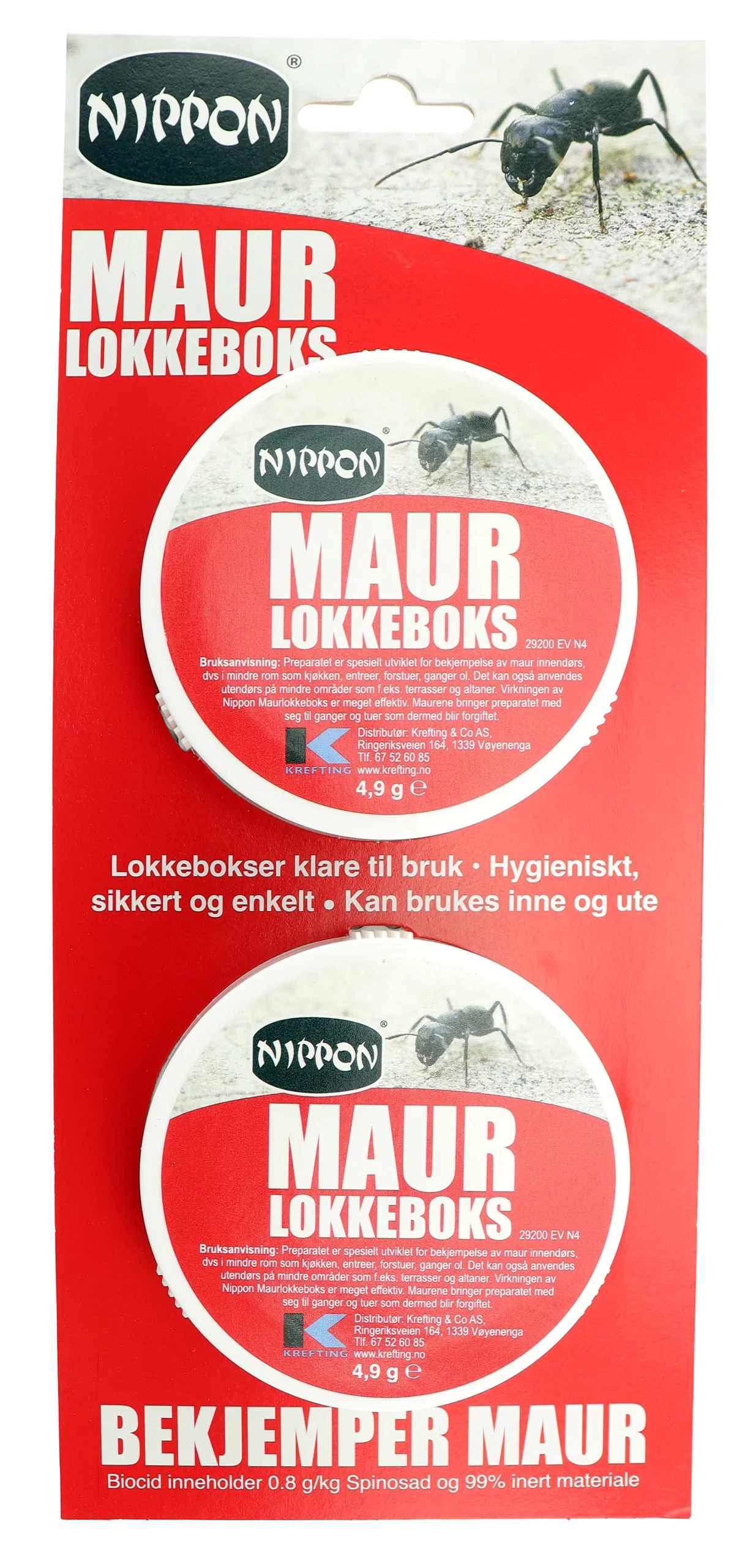 Nippon Maurlokkeboks 2 stk