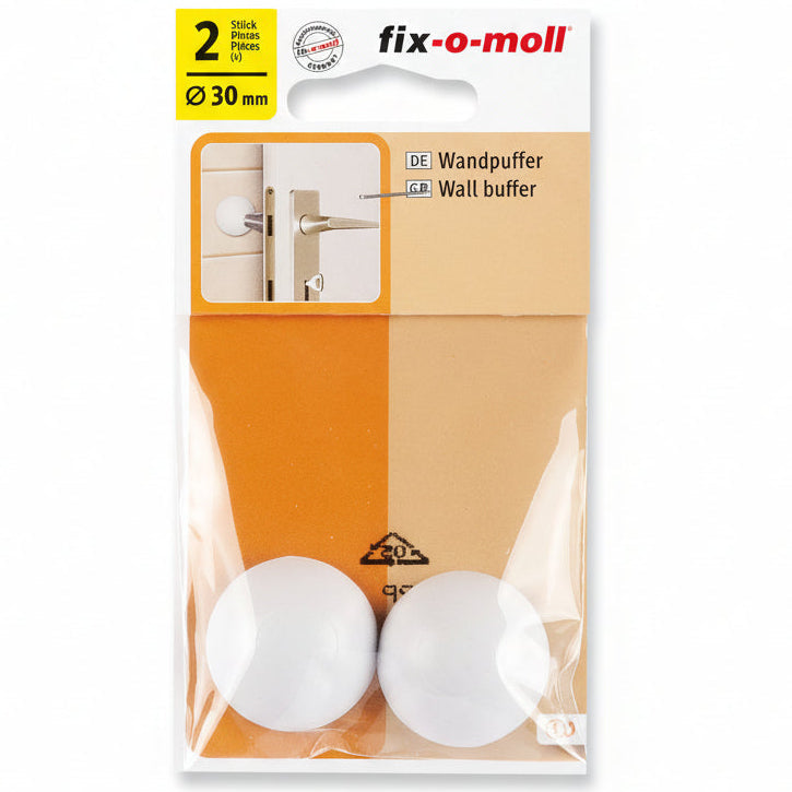 Veggbeskytter Hvit 30mm (2 stk)