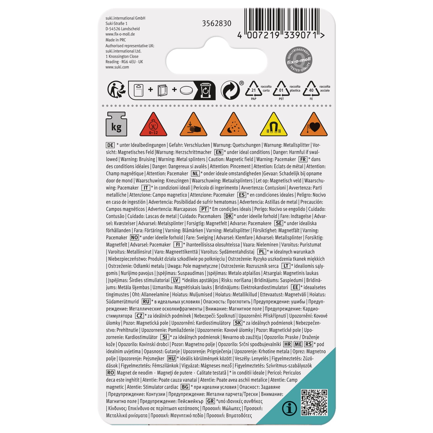 Magnet 2xkrok sk Ø16mmH36,5mmMAX4,5kg