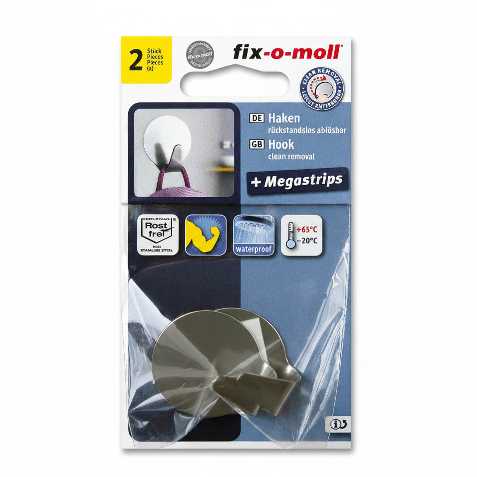 Limkrok stål rund 35mm 2 stk