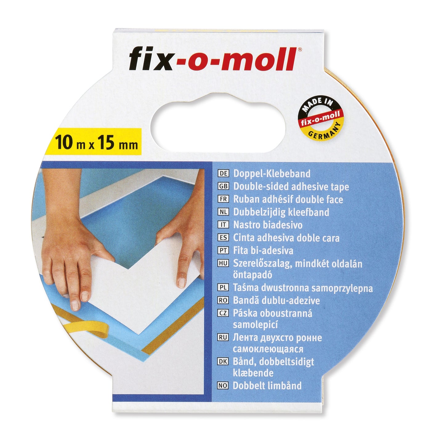 Dobbelsidig tape 10m x 15mm