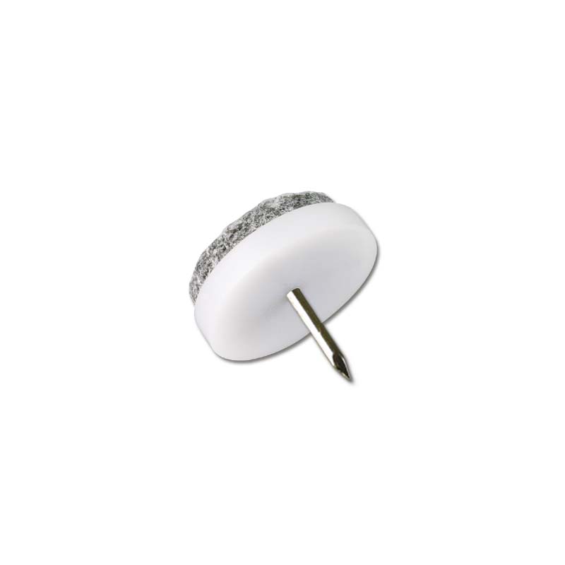 Filtknott m stift Hvit 20mm (8 stk)