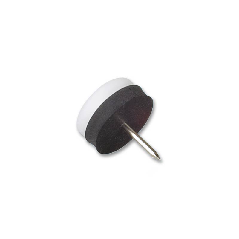 Plast m stift Hvit 22mm (8 stk)