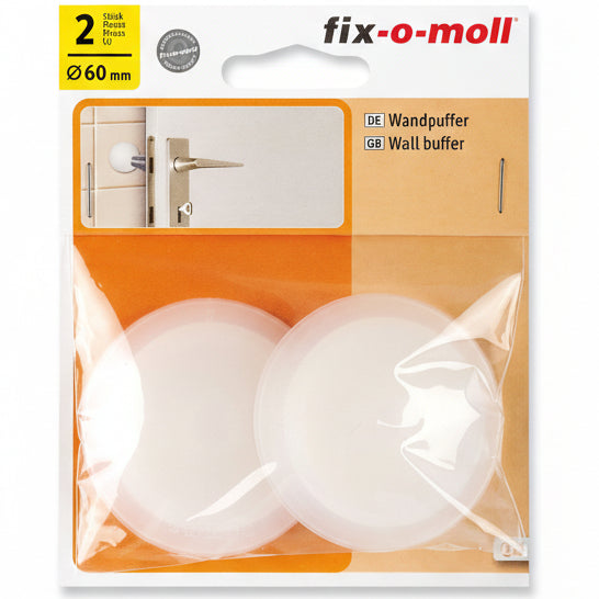 Veggbeskytter Transp. 60mm (2 stk)