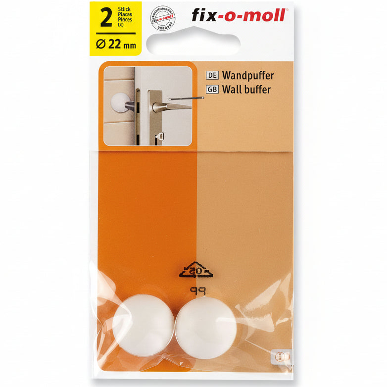 Veggbeskytter Hvit 22mm (2 stk)