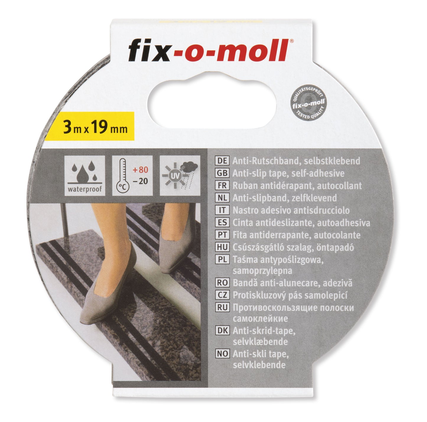 Anti-skli tape Sort 3mx19mm