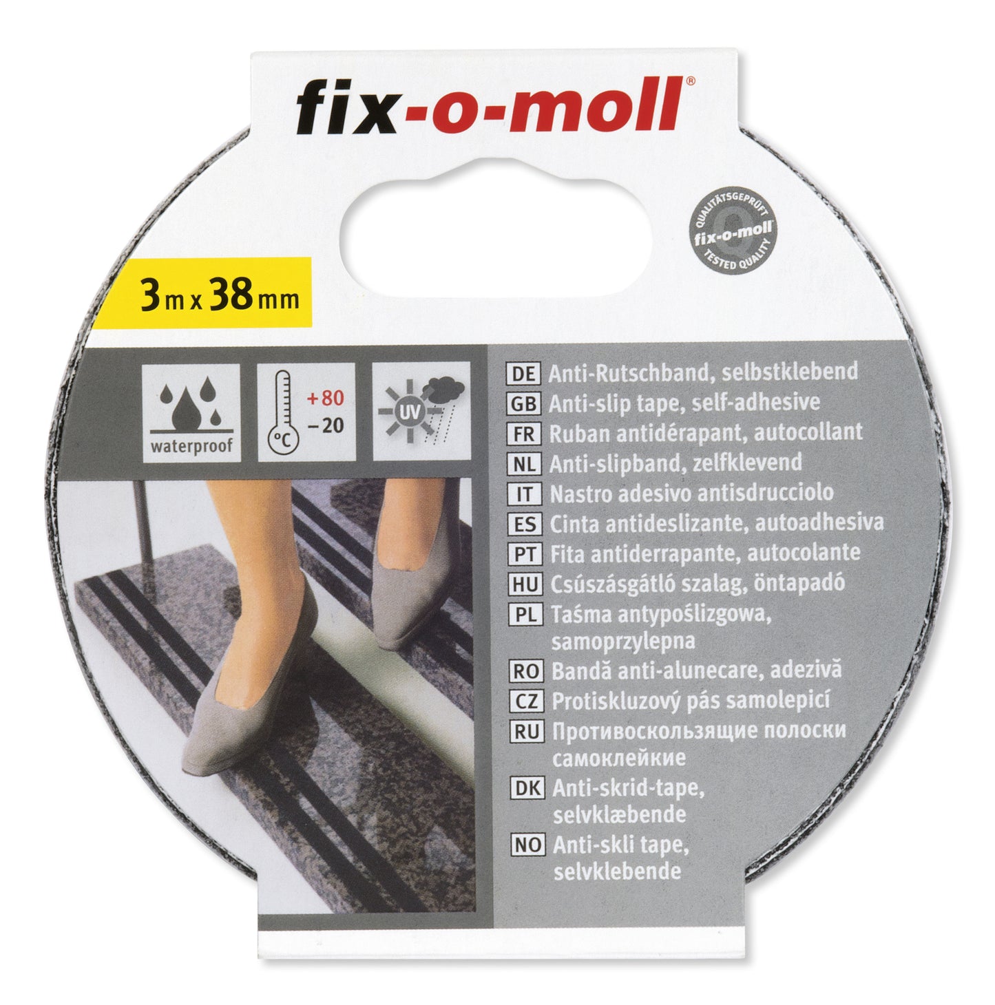 Anti-skli tape Sort 3mx38mm