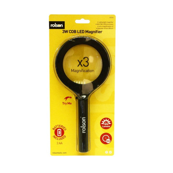 LUPE 3W COB 44Lumens x3 m.2batt 2AA inkl.