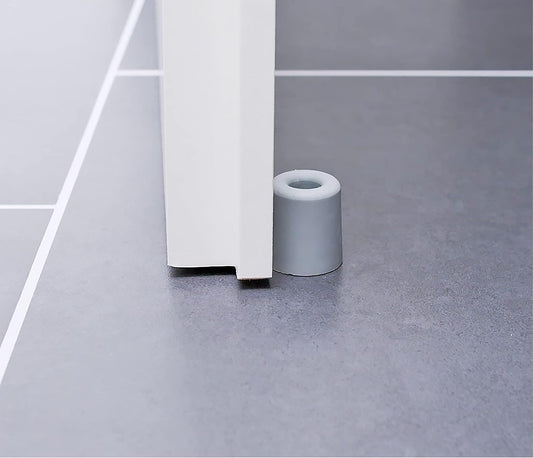 Dørstopper gummi hvit 75mm (1 stk)