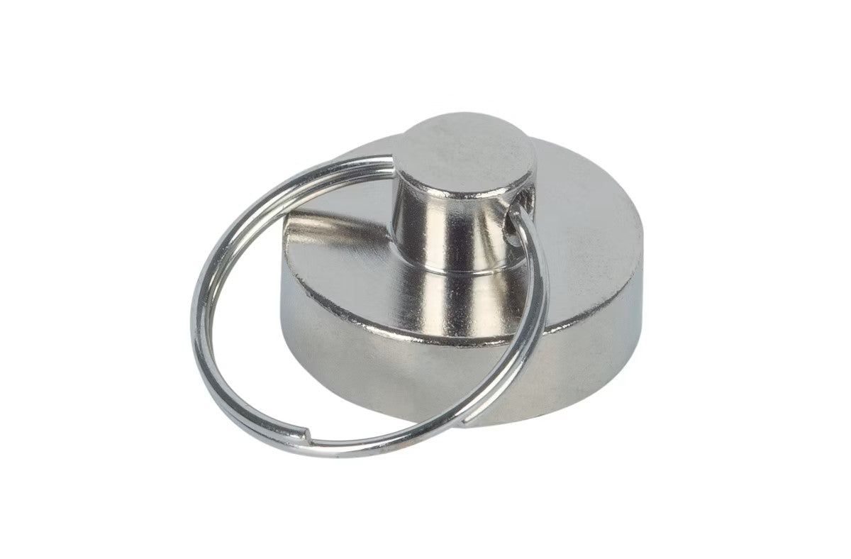 Magnet Nøkkelring Ø20mm 8kg neod.silver