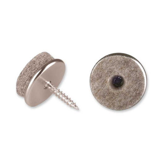 16 stk Ullfilt m skrue 20mm grå