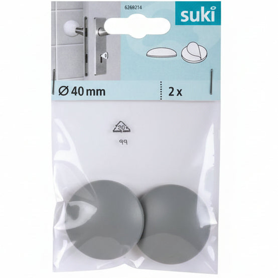 Veggbeskytter Grå 40mm (2 stk)