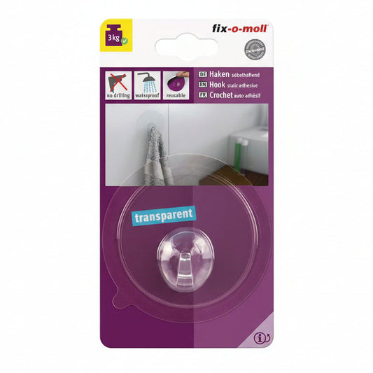 Krok selvklebende Transp. Ø68mm