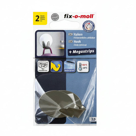 Limkrok stål oval 38mm x 27mm 2 stk