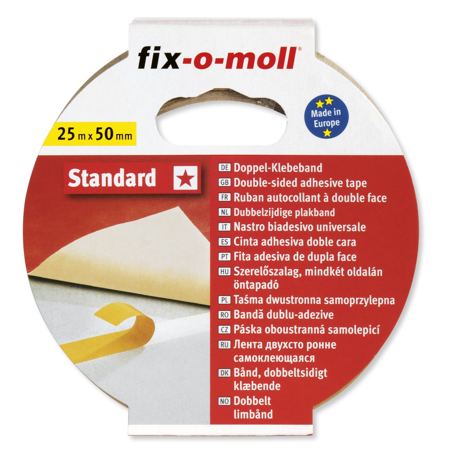 Teppetape Beige 25mx50mm
