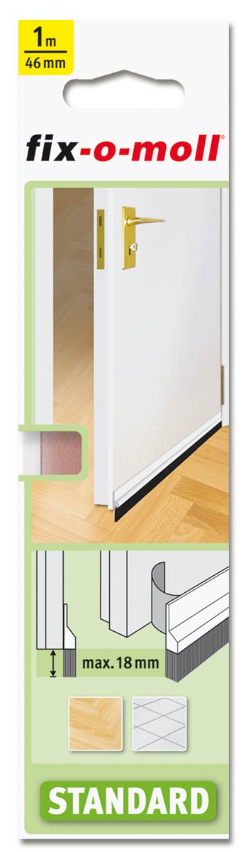 Tetningslist til dør Standar 1m Transp.