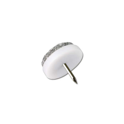 Filtknott m stift Hvit  20mm (8 stk)