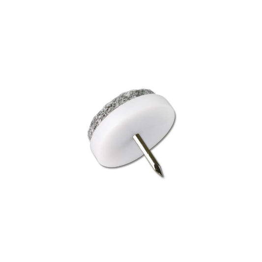 Filtknott m stift Hvit  24mm (8 stk)