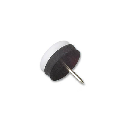 Plast m stift Hvit 22mm (8 stk)