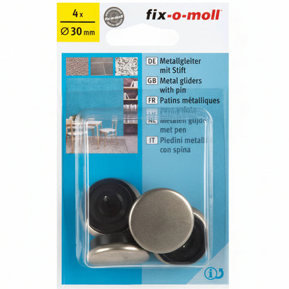 Metall m stift 30mm (4 stk)