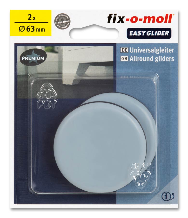 Flyttebrikker 63mm (2 stk)