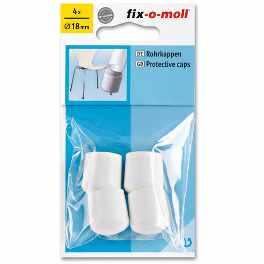 Stolbenhylse Hvit 18mm (4 stk)