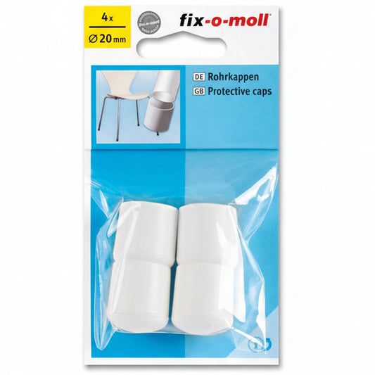 Stolbenhylse Hvit 20mm (4 stk)