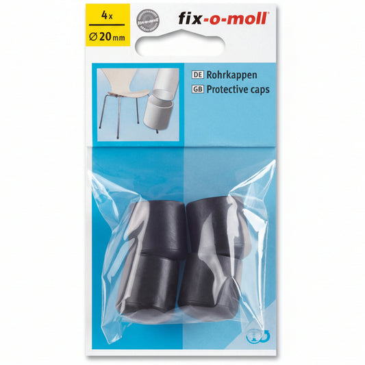 Stolbenhylse Sort 20mm (4 stk)