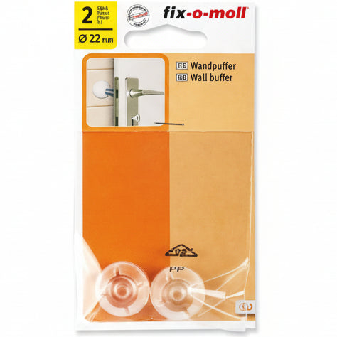 Veggbeskytter Transp. 22mm (2 stk)