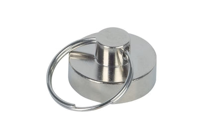 Magnet Nøkkelring Ø20mm 8kg neod.silver