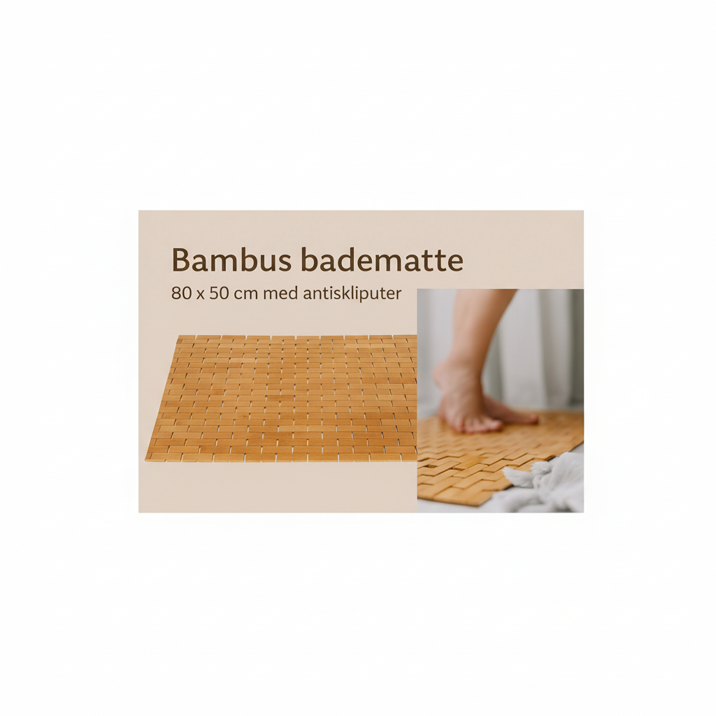 BADEMATTE BAMBUS 80 x 50cm