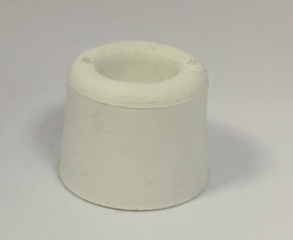Dørstopper gummi hvit 25mm (2 stk)