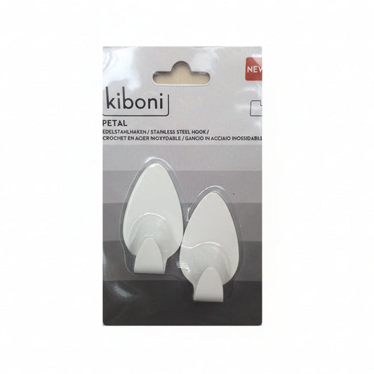 Limkrok Petal Stor Hvit (2 stk)