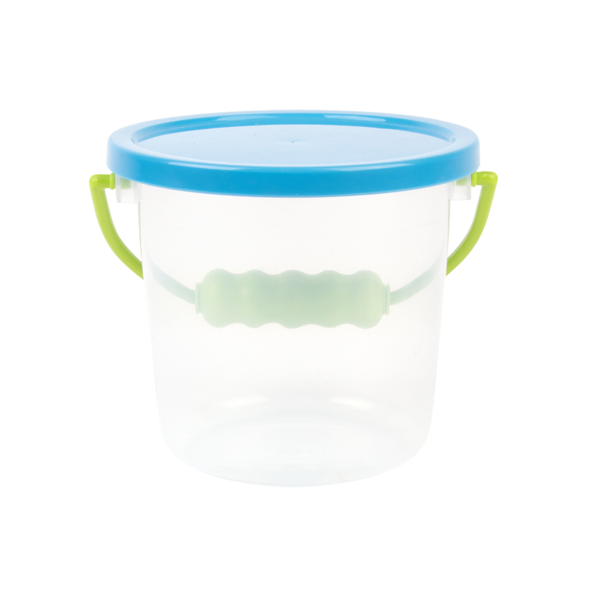 Transparent bøtte med lokk
