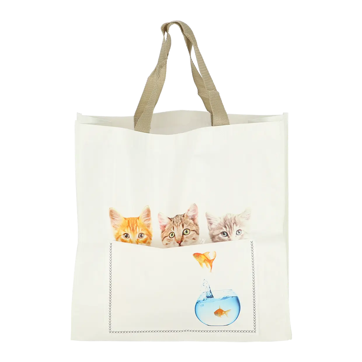 Handlenett/bag 3 katter