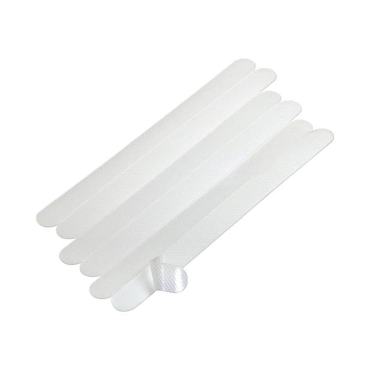 Antisklipads til dusj/badekar Transp.25 cm x 20 mm 6 stk