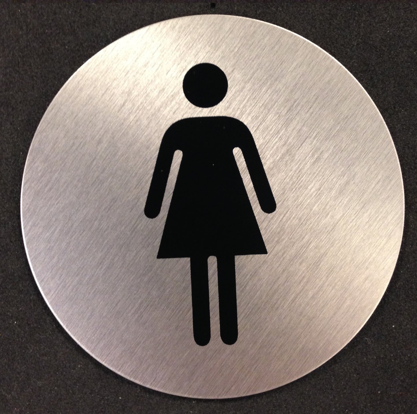 Skilt WC dame Ø75mm