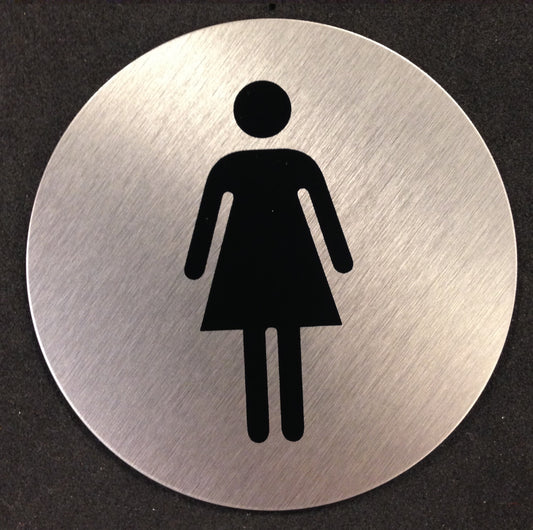 Skilt WC dame Ø75mm