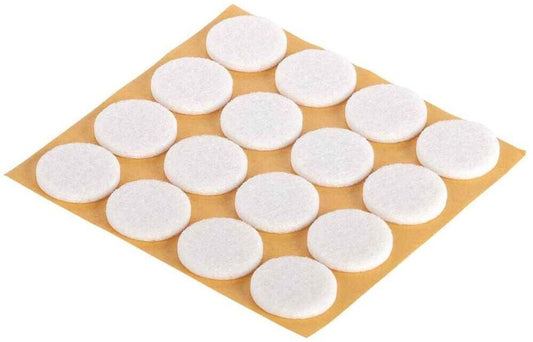 Filtknott Hvit  17mm (20 stk)