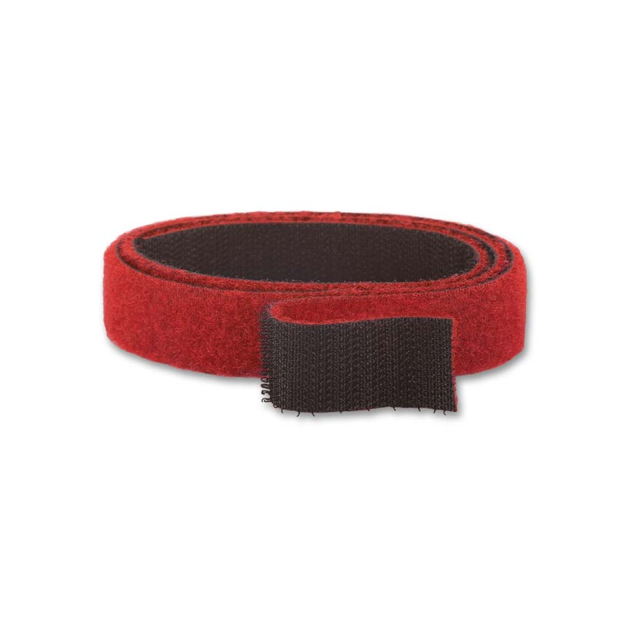 Borrelås dobbel "back-to-back" Rød/Sort (60cmx20mm)