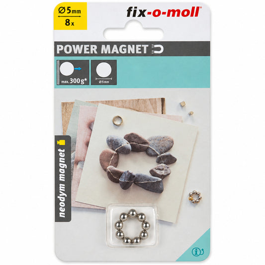 Små kulemagneter 5 mm – 300 g – 8 stk