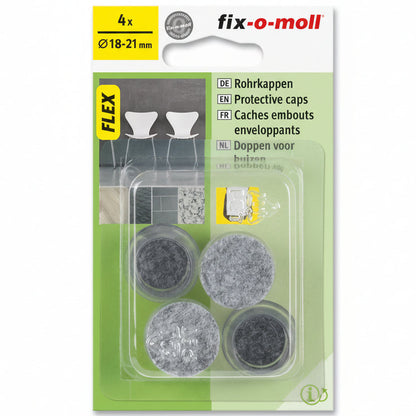 Stolbenhylse Flex med filt 18-21mm (4 stk)