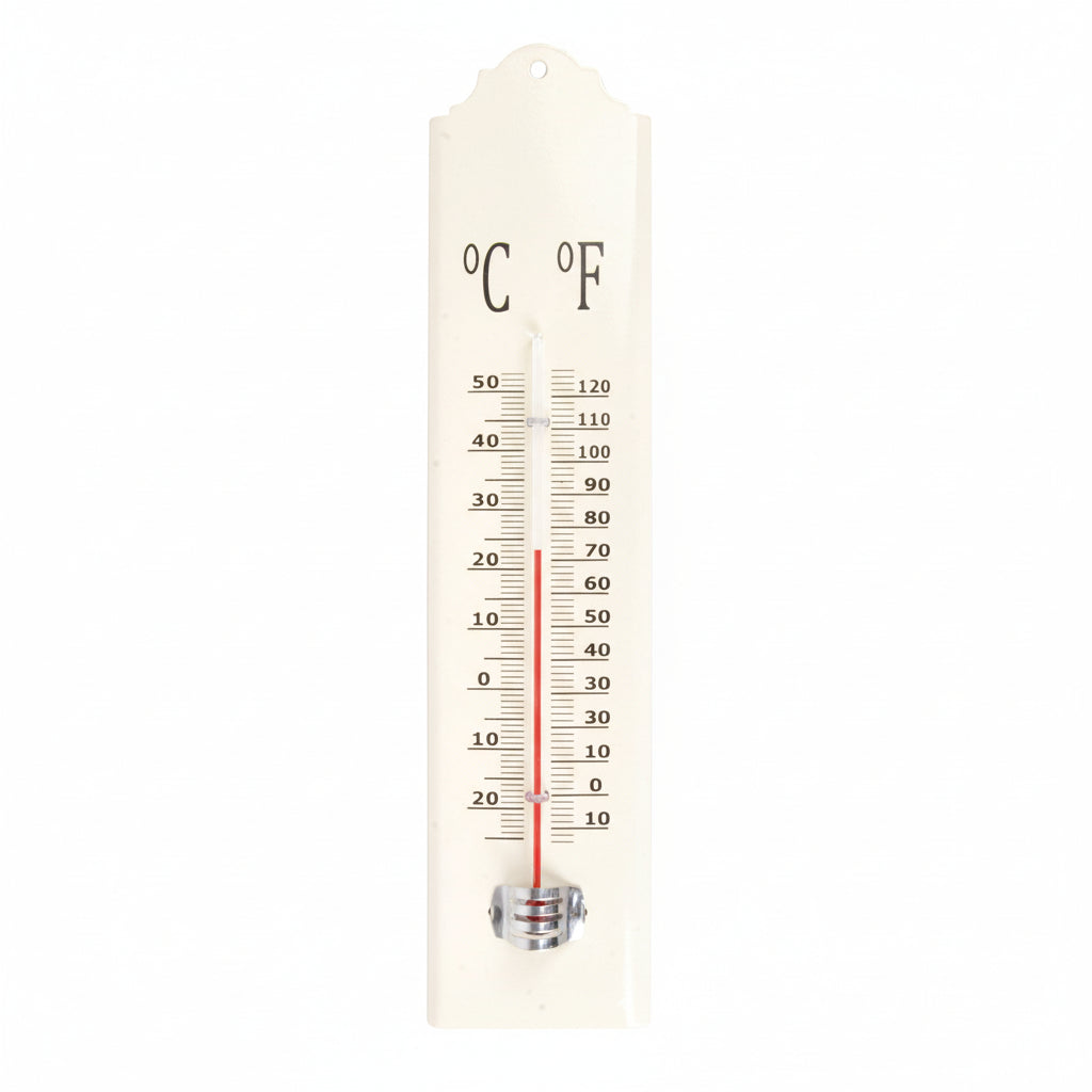 Termometer Hvit/gulnet (28 cm)