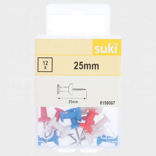 Finerstift blå, hvit og rød 12 stk