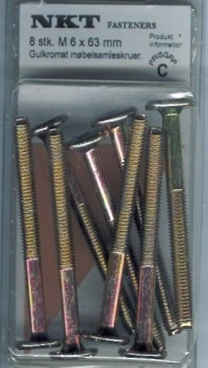 Møbelsamleskrue mess.m.6x33mm *C