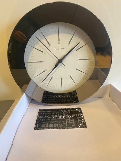 Veggklokke NEXTIME  GUN METAL